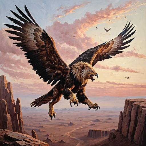 Majestic Griffon in Dawn Light