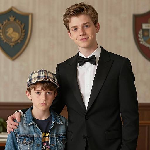 Contrasting Personalities in Stylish Attire