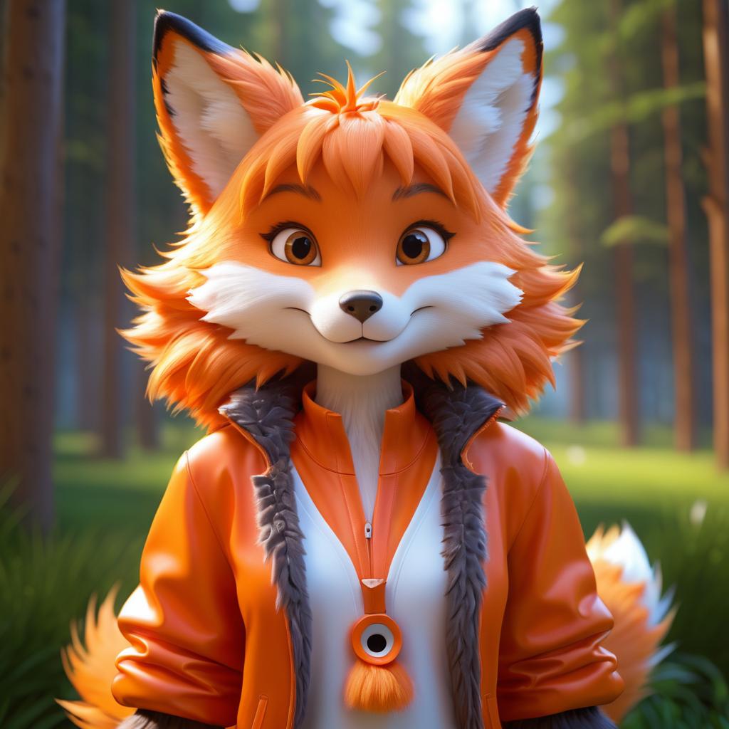 Vibrant 3D Fox Character Concept