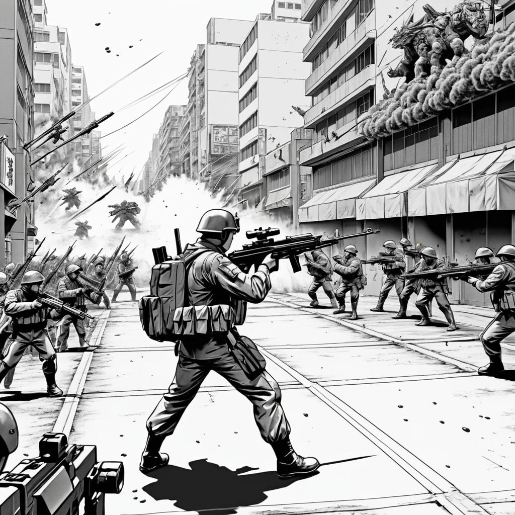 Epic Soldier vs Mutants in Tokyo