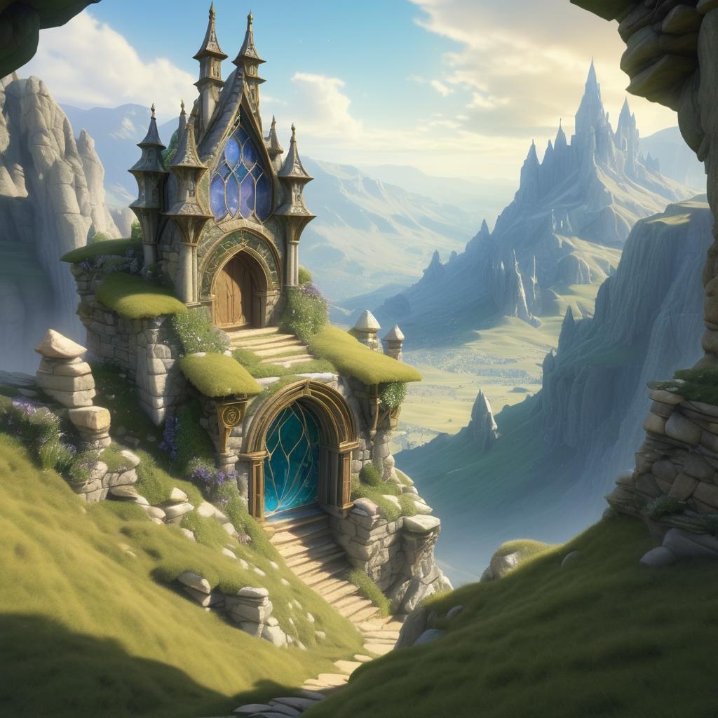 Enchanted Portal Above Scenic Mountains