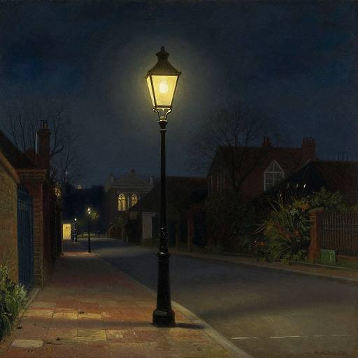Night Street Light Painting Grimshaw