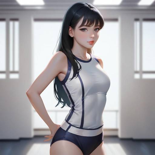 Young Woman in Sportswear at Gym