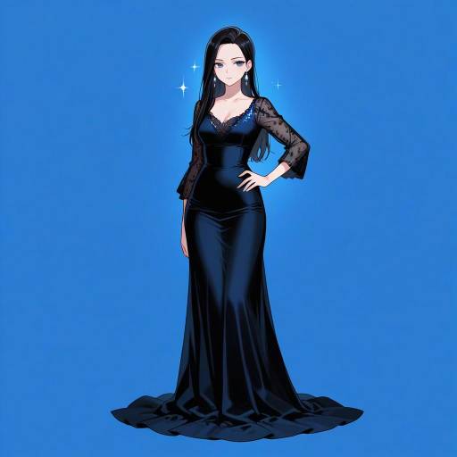 Charming Girl in Elegant Dress Portrait Charming Girl in Elegant Dress Portrait