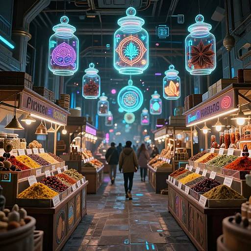 Cybernetic Bazaar of Rare Spices