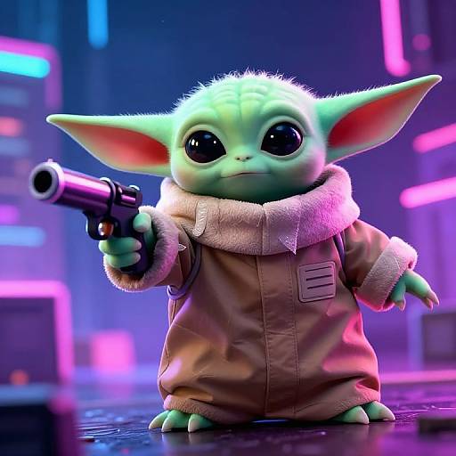 Baby Yoda as Space Ranger