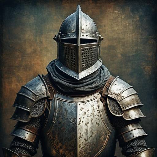 Whimsical Grunge Medieval Knight Artwork Whimsical Grunge Medieval Knight Artwork