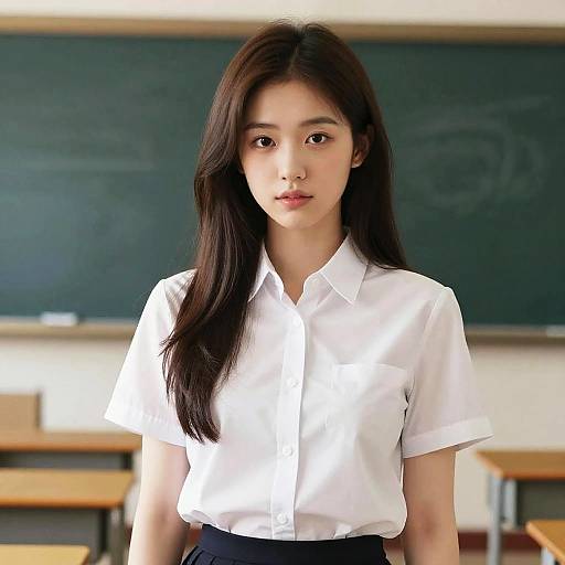 Photorealistic Schoolgirl Portrait on TikTok