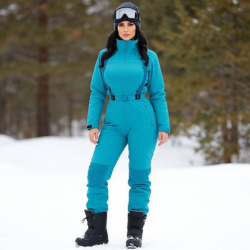 Stylish Winter Adventure Woman Outfit