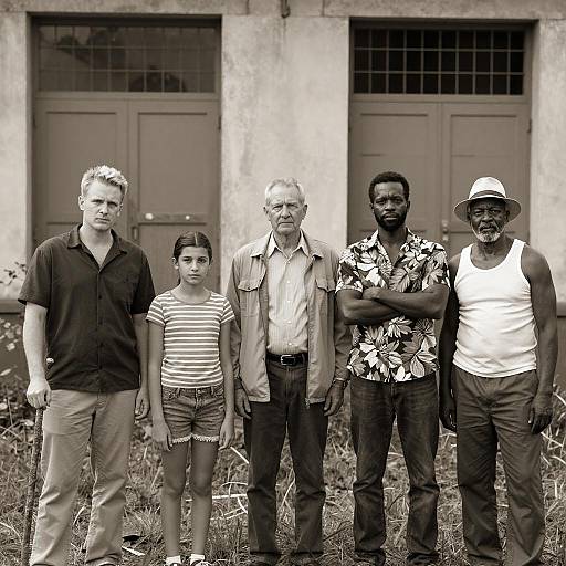 Group Portrait in Industrial Setting