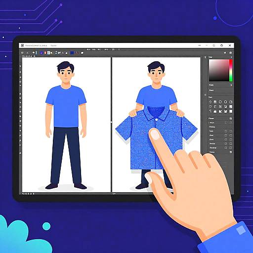 Digital Photo Editor Removing Clothes