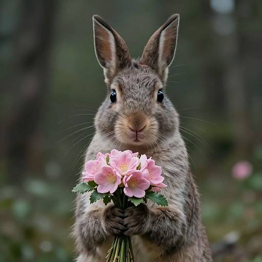 Alien Holding Flower Visual Silence