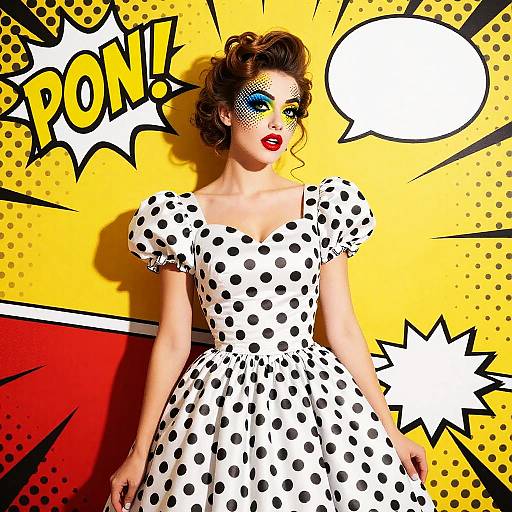 Roy Lichtenstein-Style Pop Art Portrait