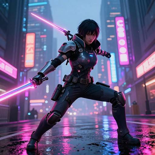 Musouzuki Cyberpunk Combat Dusk