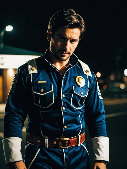 Man in One Night Stand Police Costume