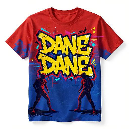 Bold Cyberpunk Graffiti T-Shirt Design