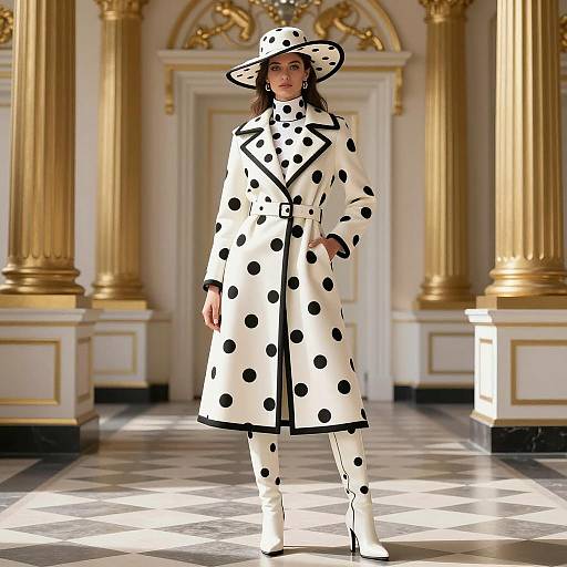 Regal Dalmatian Queen Fashion Model