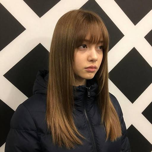 Warm Portrait Woman in Blue Puffer