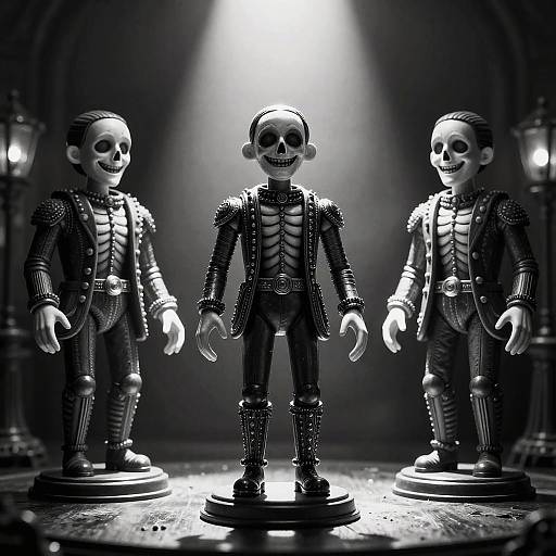 Sinister Ventriloquist Dummies Horror Scene