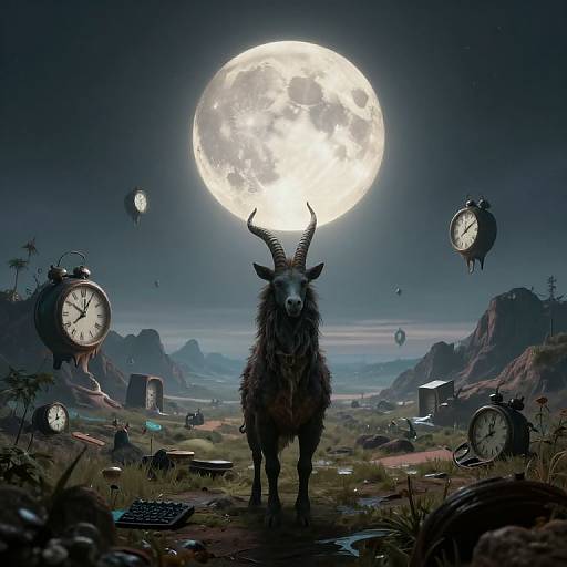 Surreal Mythical Creature Panorama