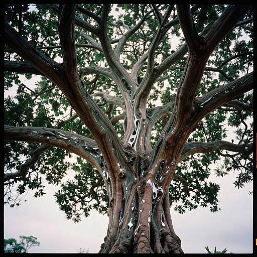Alien Tree with Liquidized Bark