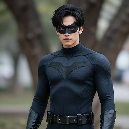 Realistic Nightwing Costume Portrait