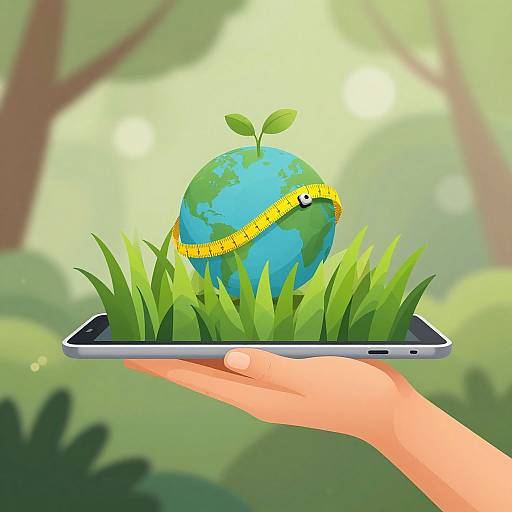 Eco-Friendly Digital Growth Illustration