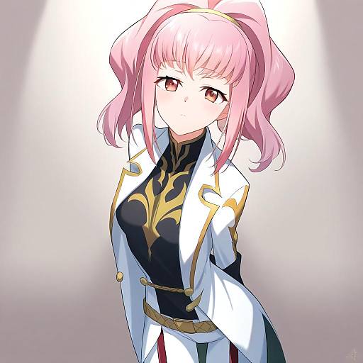 Illustration of Anya alstreim, code geass in the style of Akahi242