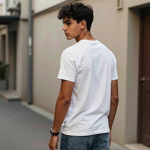 Teen Boy Neon Alley Editorial Photo