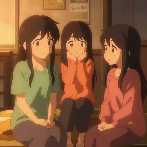 Cozy Slice of Life Anime Scene