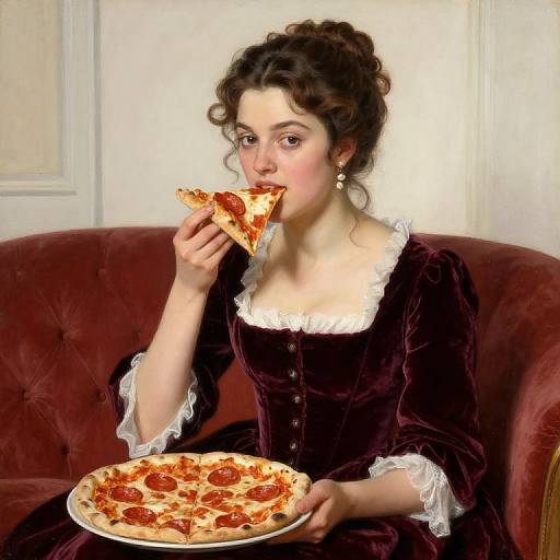 Neo Vittorio Reggianini Girl with Pizza