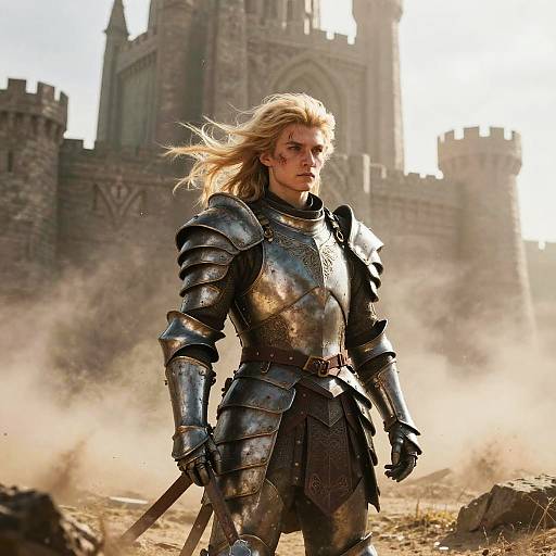 Epic Fantasy Warrior Portrait in 8K