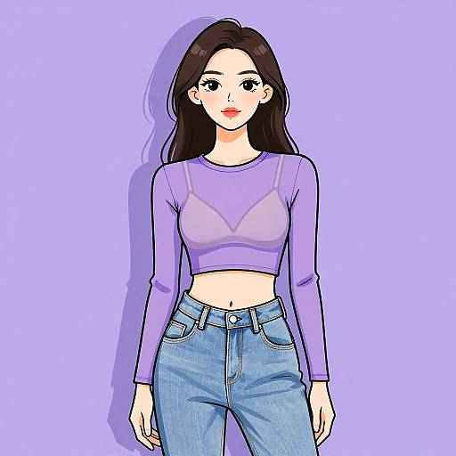 Contemporary Streetwear Woman Portrait