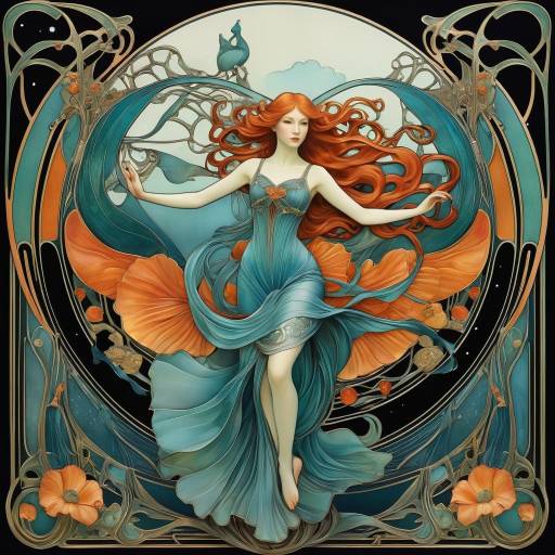 Enchanting Art Nouveau Mythical Surrealism