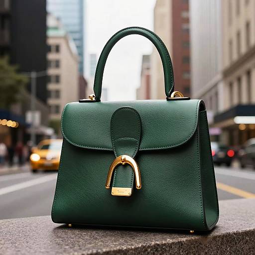 Emerald Green Delvaux Style Purse