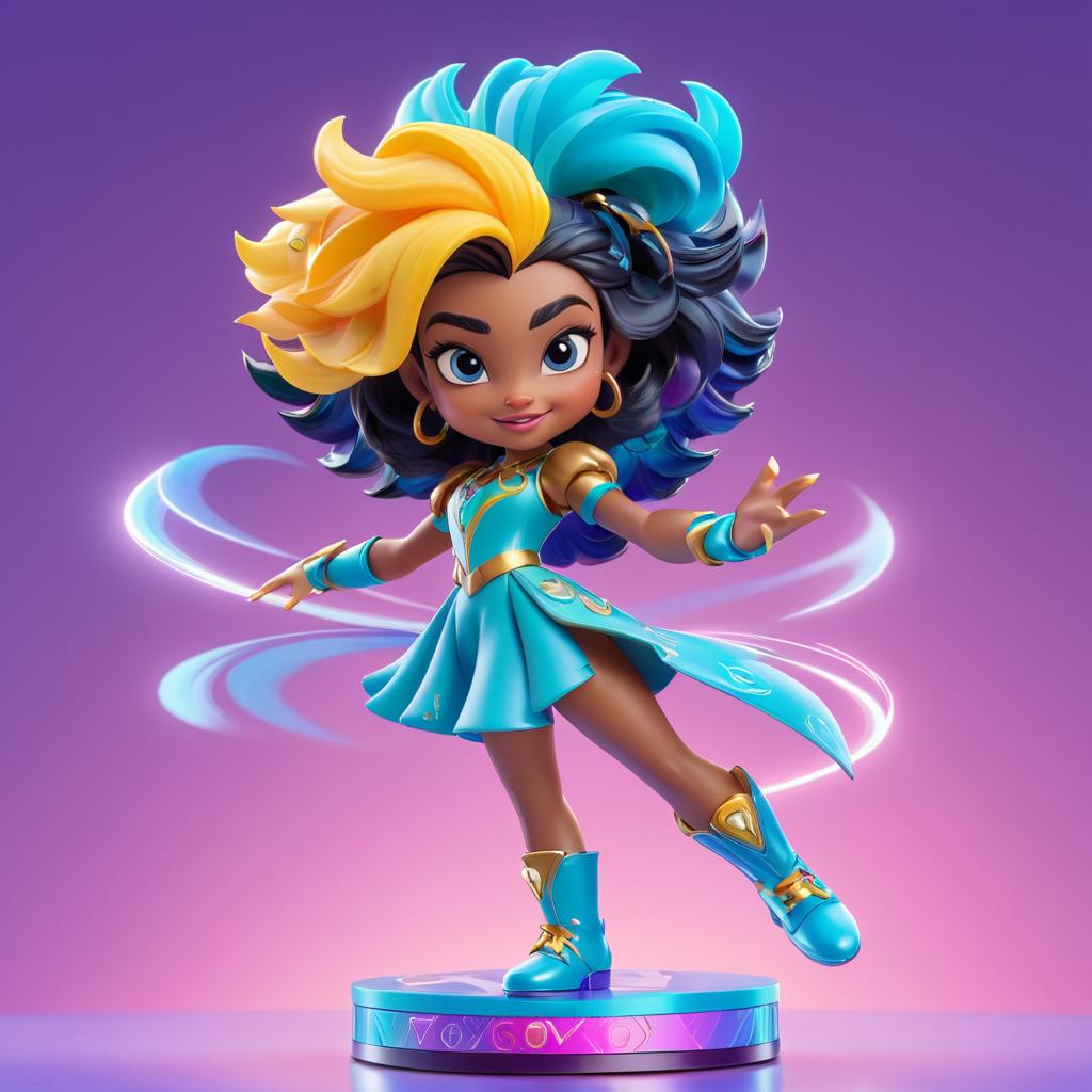 Whimsical Disney-Style Valorant Cypher Figure