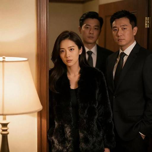 Dramatic Portrait in Warm Lighting