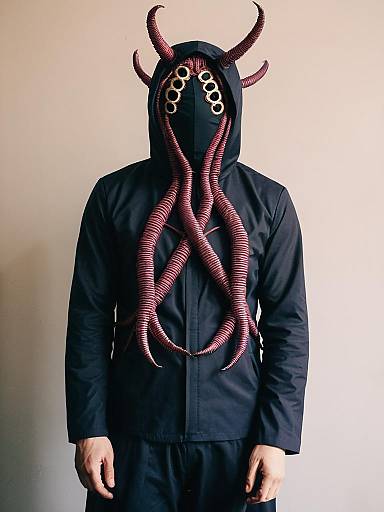 Man Wearing X Parasite Cosplay Costume