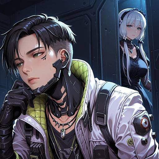 Illustration of Crypto (apex legends), apex legends in the style of Ouma tokiichi