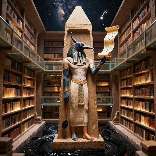 Thoth, Ibis-Headed Librarian of Stars