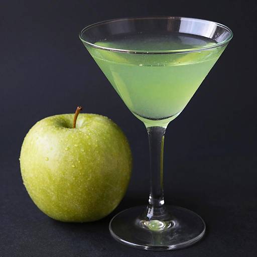 Vibrant Green Apple Martini