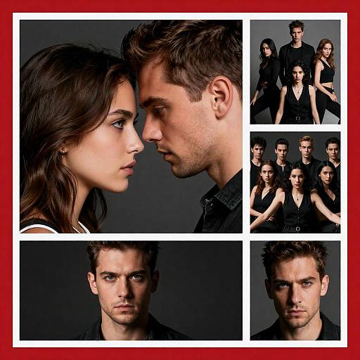 Magazine Cover Featuring Intense Portraits and Group Shots