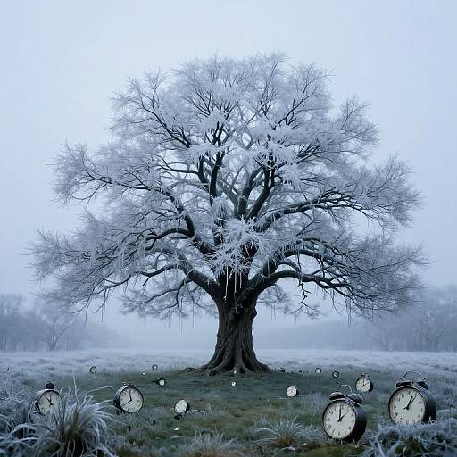 Luminous Tree of Frozen Time
