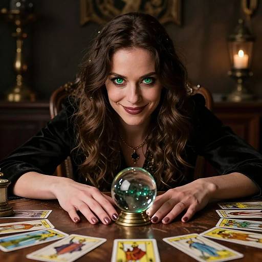 Enigmatic Fortune Teller Portrait
