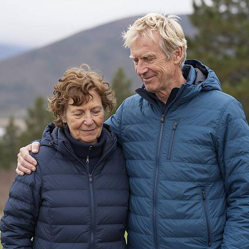 Charming Outdoor Portrait of an Older Couple