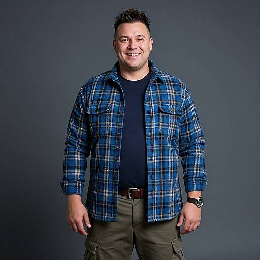 Smiling Man in Casual Streetwear Portrait