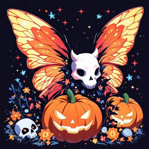 Translucent Wraith with Autumn Butterfly Wings Translucent Wraith with Autumn Butterfly Wings