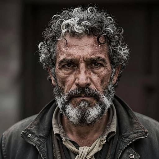 Portrait of a Rugged Middle-Aged Man