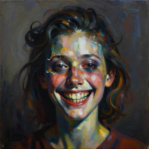 Surreal Expressionist Fragmented Face