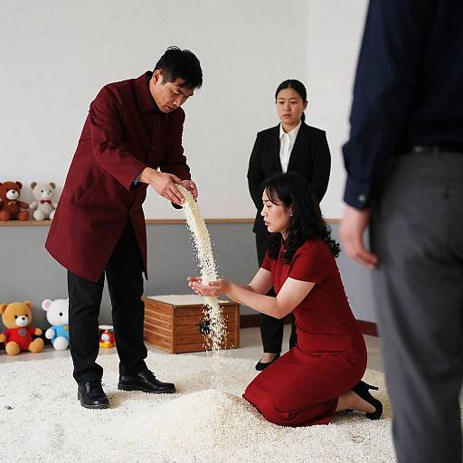 Dramatic Scene in a Chaotic Room